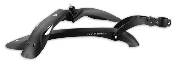 spatbordenset Hammer-1 24 - 29 inch zwart/wit