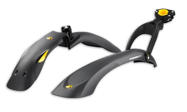 spatbordenset Hammer Pro 24 - 29 inch zwart/geel