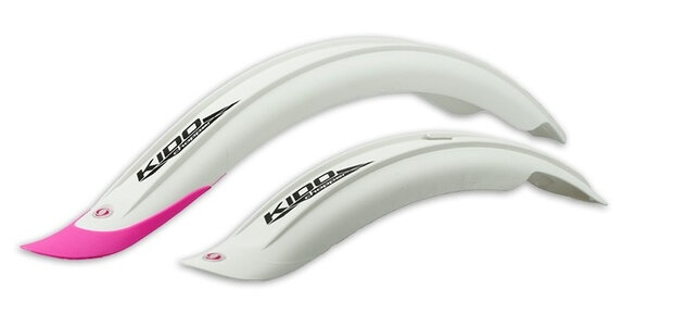 spatbordenset Kido Short 16 - 18 inch wit/roze