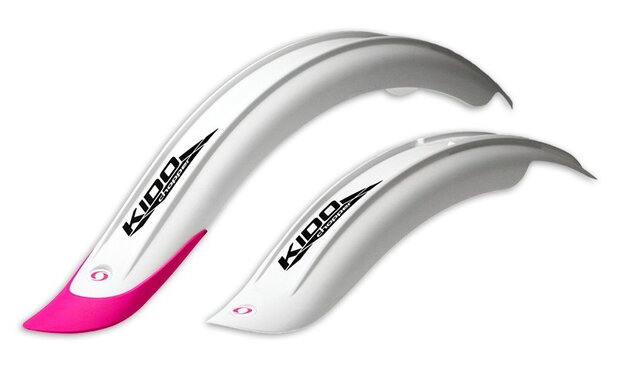 spatbordenset Kido Short 20 inch wit/roze
