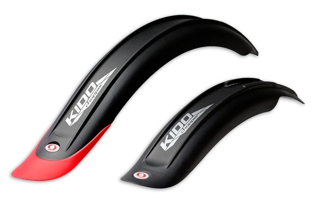 spatbordenset Kido Short 20 inch zwart/rood