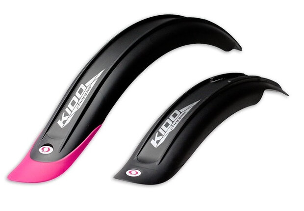 spatbordenset Kido Short 20 inch zwart/roze