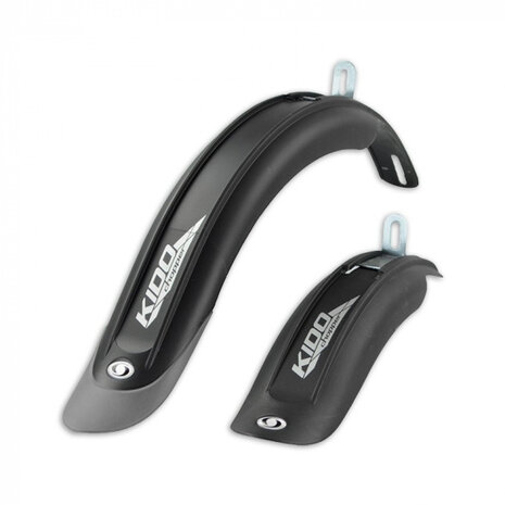 spatbordenset Kido Long 16 - 18 inch zwart/grijs