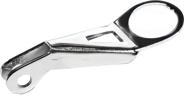 lamphaak 22,2-25,4 mm staal zilver