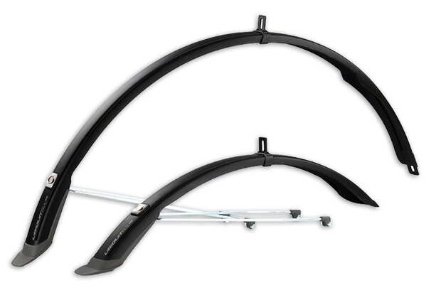 spatbordenset Ubiquit 45 28 inch zwart/grijs