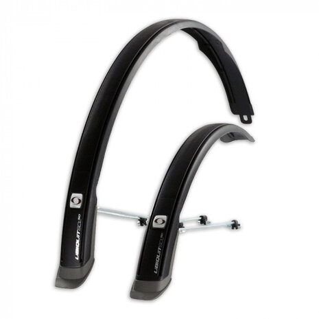spatbordenset Ubiquit 50 28 inch zwart/grijs