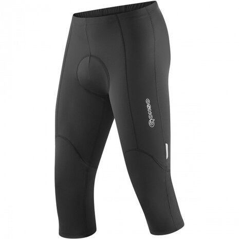 3/4 fietsbroek Sienna heren polyamide zwart maat M