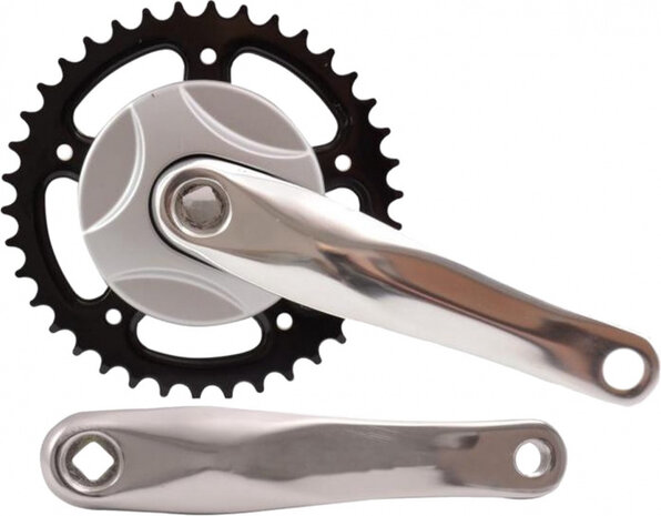 crankstel Nexus 38T 170 mm staal zilver/zwart