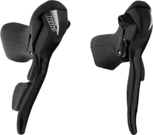 rem-schakelversteller STR-81 8 x 3 speed zwart 2-stuks