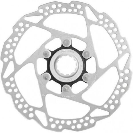 remschijf SM-RT54 160 mm center-lock aluminium zilver