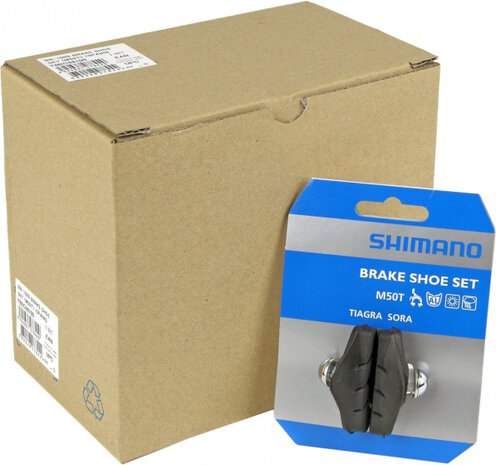 remblokkensets Tiagra M50T rubber zwart 10 paar