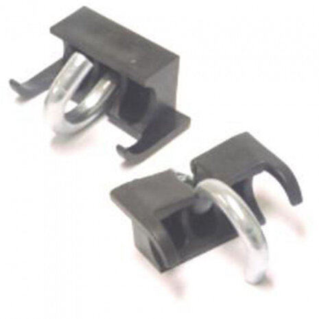 slotbevestigingsset staal 12 -14 mm zwart/zilver 8-delig