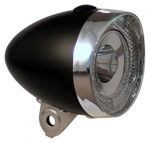 voorlicht led 9 x 7 cm zwart/zilver