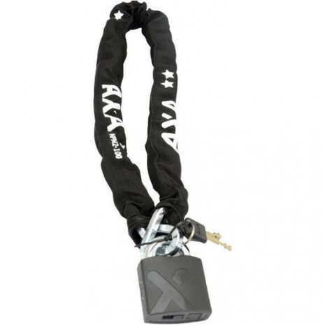 kettingslot AXA Newton Pro Moto padlock 100 cm zwart