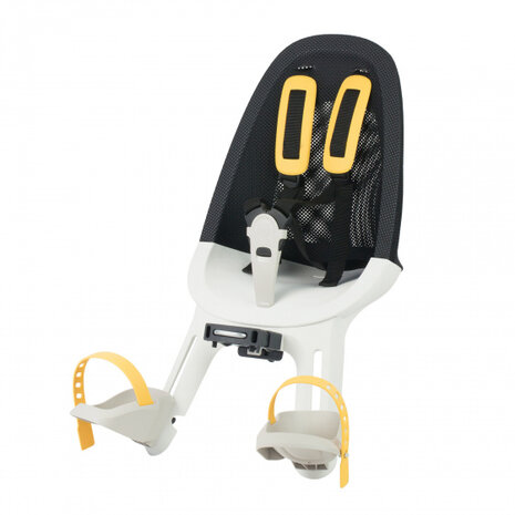 fietszitje Air voor junior mesh zwart/wit/geel