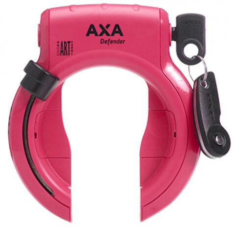 ringslot Defender staal ART-2 roze/zwart 3-delig