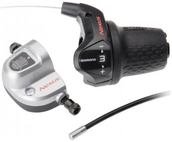 shifter rechts Revo Nexus SL-3S42 rubber zwart