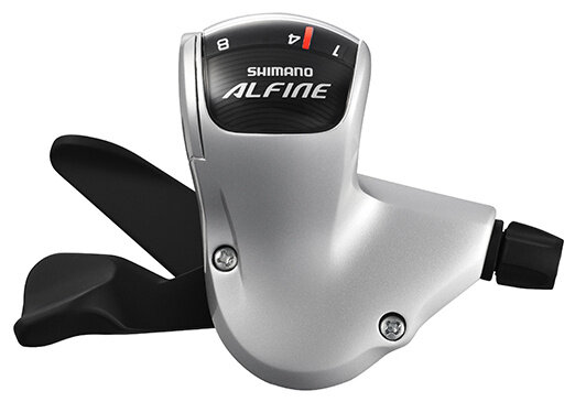 schakelset Alfine SL-7000-8 rubber zilver/zwart 3-delig