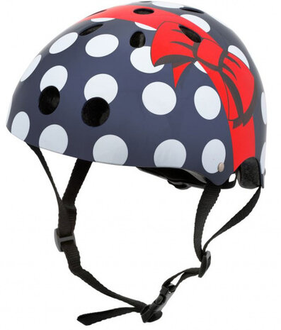 kinderhelm Polka Dot meisjes blauw mt 48 - 53 cm