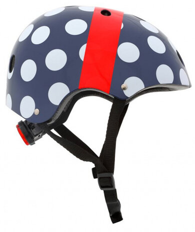 kinderhelm Polka Dot meisjes blauw mt 48 - 53 cm
