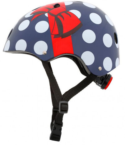 kinderhelm Polka Dot meisjes blauw mt 48 - 53 cm