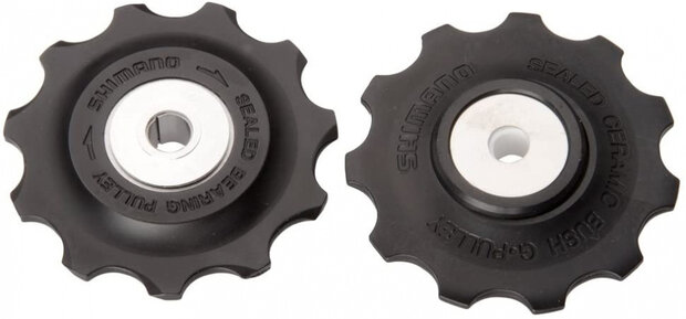 derailleurwielset XT RD-M8000 staal 11S zwart 2 stuks