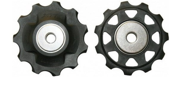 derailleurwielset XTR RD-M980 staal 10S zwart 2 stuks