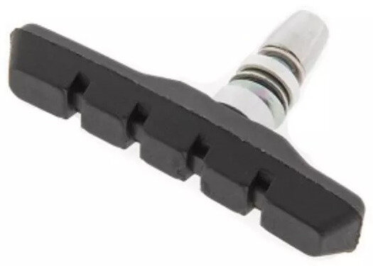 remblokken RB-111 V-brake 72 mm rubber/staal zwart 2 stuks
