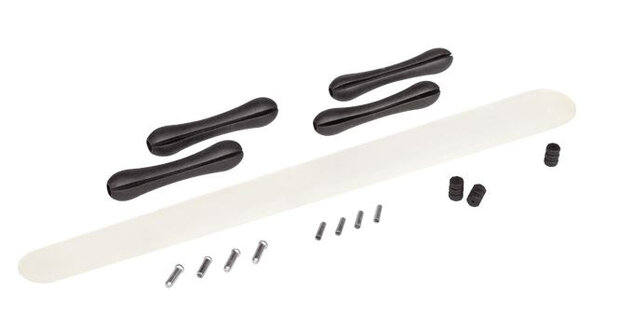 frame-beschermset 26 cm transparant/zwart 3-delig