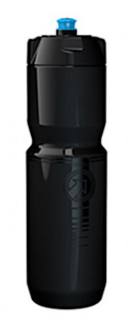 sportbidon Team 0,8 liter PVC 7,4 cm zwart