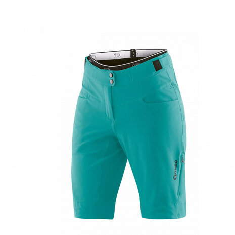 fietsbroek Molini dames polyester lichtblauw maat 42