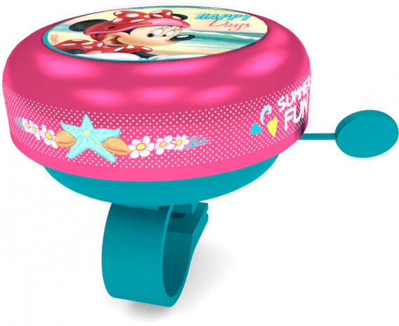 fietsbel Minnie Mouse meisjes 55 mm staal roze
