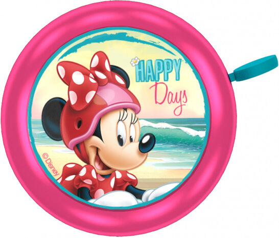 fietsbel Minnie Mouse meisjes 55 mm staal roze