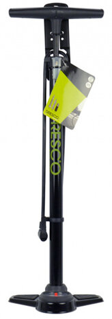 fietspomp Manometer Pro 70 cm zwart/groen