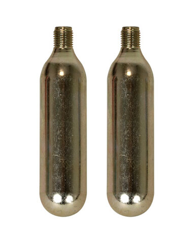 Co2 patronen 16 gram staal zilver 2-delig