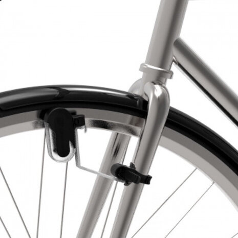 fietsverlichting City Supreme Constant staal rood/wit 2-delig