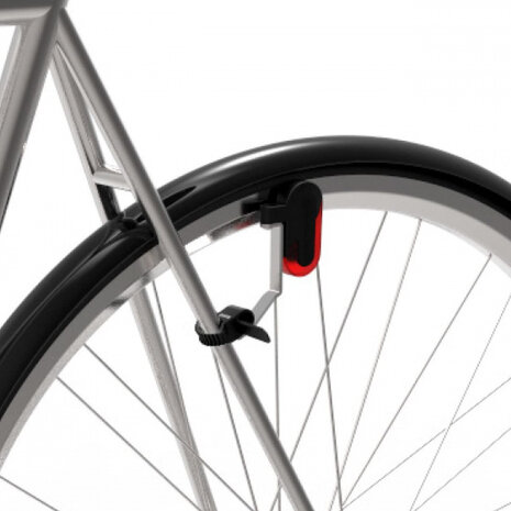 fietsverlichting City Supreme Constant staal rood/wit 2-delig