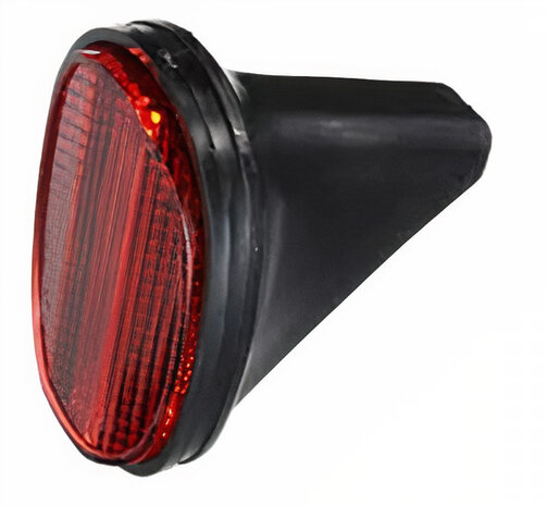 reflector klein voor achterspatbord rood/zwart