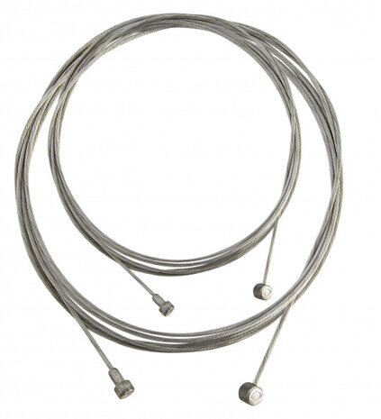 remkabel voor/achter staal zilver