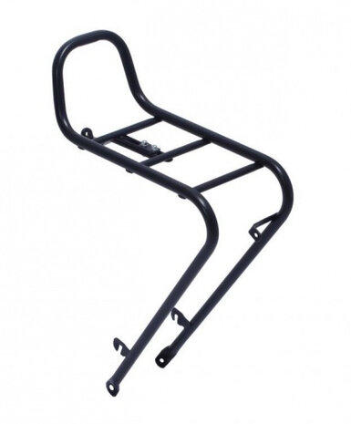 voordrager Flow 28 inch staal zwart 2-delig