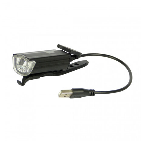 voorlicht 200 lumen led oplaadbaar zwart