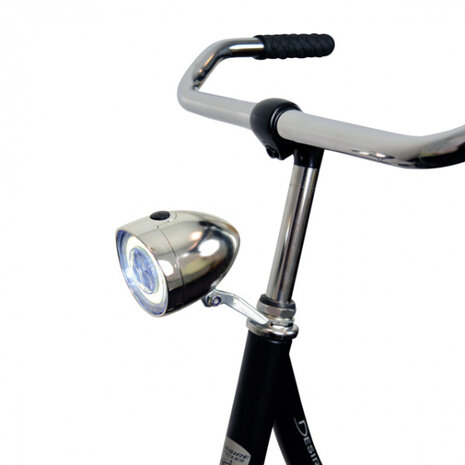 voorlicht Classic COB led batterijen chroom