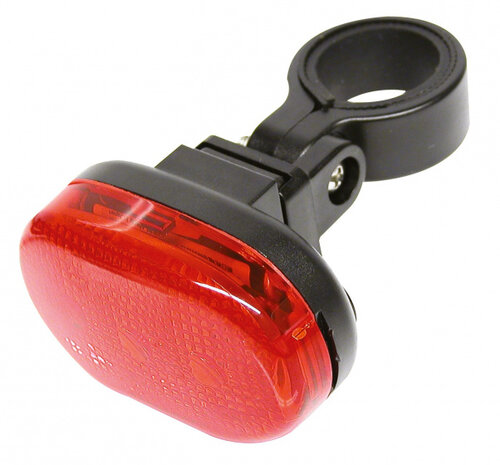 achterlicht 3 led batterijen rood/zwart