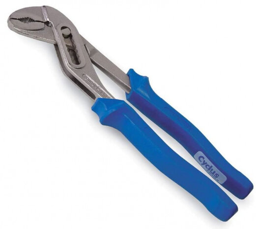 waterpomptang 25 cm nikkel 250 gram zilver/blauw