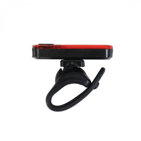 achterlicht COB led USB-oplaadbaar zwart/rood 3-delig