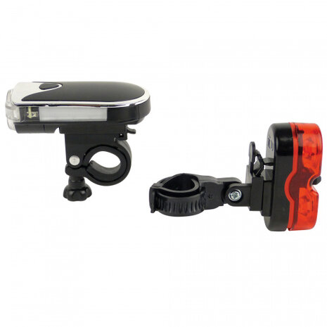 verlichtingsset Modern led batterijen rood/wit/zwart