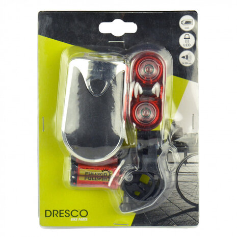 verlichtingsset Modern led batterijen rood/wit/zwart
