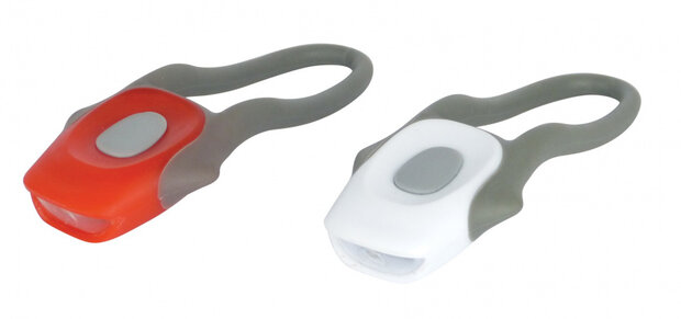 verlichtingsset Frog Lights led batterijen rood/wit