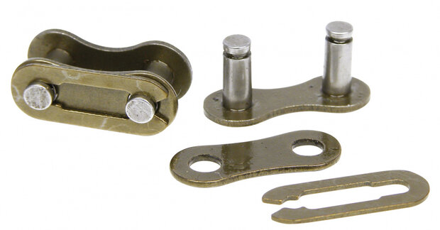 kettingschakels 1/2 x 1/8 inch 1 speed staal zilver 2 stuks
