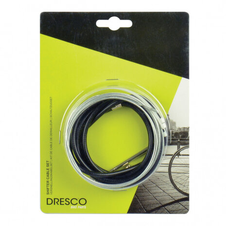 versnellingskabelset zwart/zilver 4-delig